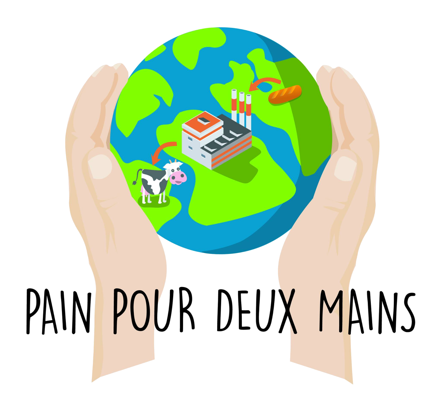 logo pain pour deux mains